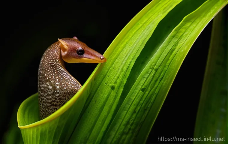 곤충과 식물의 공생 - **Prompt:** A whimsical illustration depicting a group of tiny, alert ants (Crematogaster species) d...