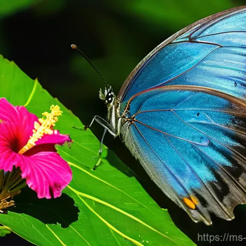 곤충의 생태계 역할 - **Prompt for "Insects as vital ecosystem contributors"**:
    "A vibrant and lush tropical rainfores...