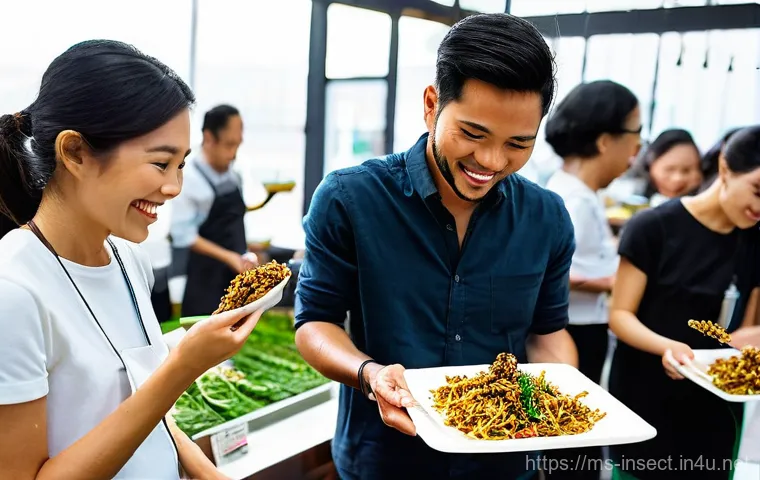 곤충의 생태계 역할 - **Prompt for "Insects as vital ecosystem contributors"**:
    "A vibrant and lush tropical rainfores...