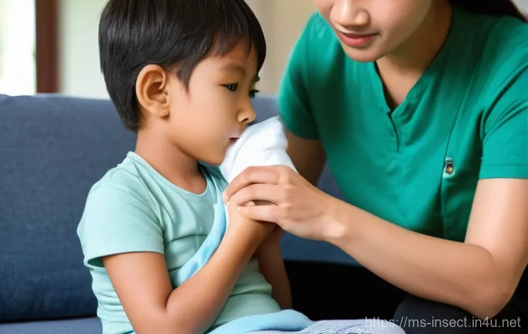 곤충 독성 안전 가이드 - **First Aid for a Child's Insect Bite in a Malaysian Home**
"A caring Malaysian mother or father...