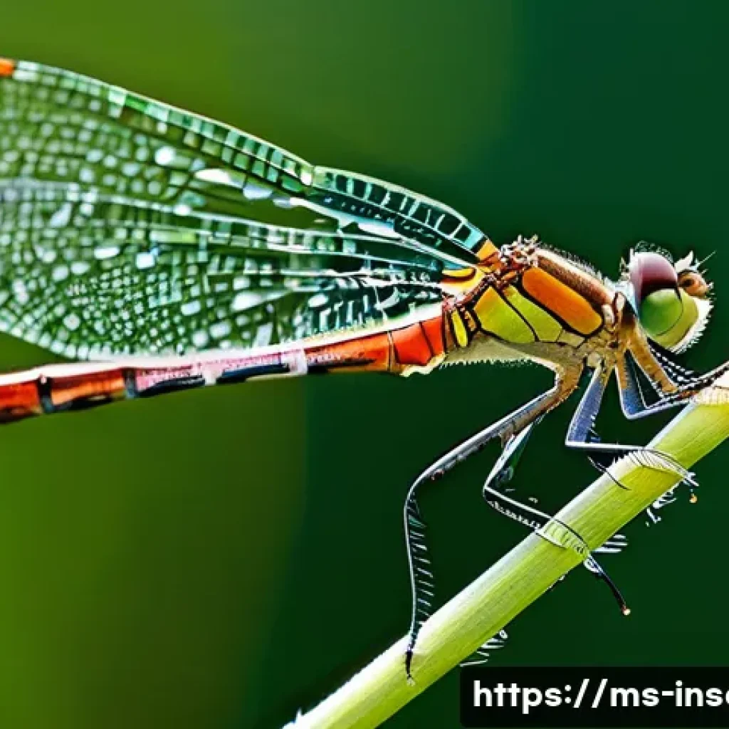 곤충의 비행 메커니즘 - **Prompt 1: The Micro-Engineering of Flight**
"A stunning macro photograph capturing a vibrant d...